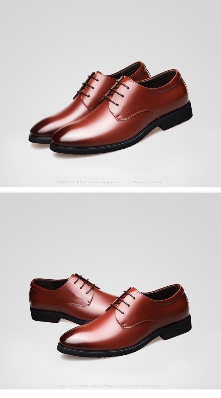 Men's Genuine Cowhide Leather Dress Shoes | Non-Slip Business Work Shoes Sizes 38–44 Men's Genuine Cowhide Leather Dress Shoes – Non-Slip Business & Work Shoes