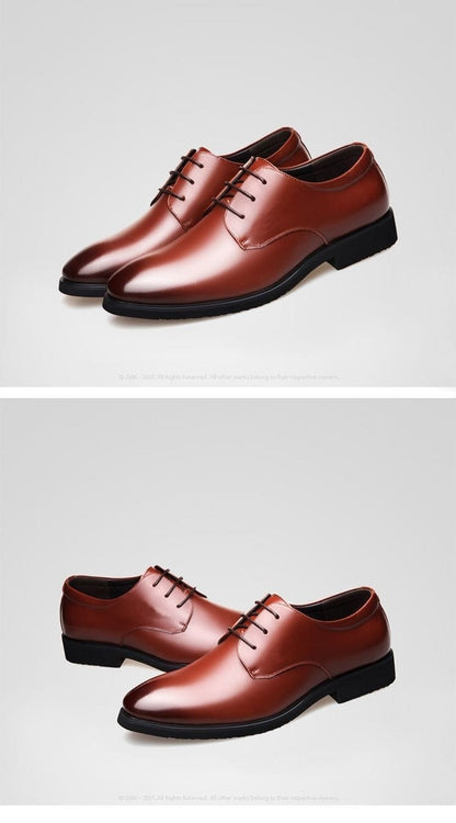 Men's Genuine Cowhide Leather Dress Shoes | Non-Slip Business Work Shoes Sizes 38–44 Men's Genuine Cowhide Leather Dress Shoes – Non-Slip Business & Work Shoes