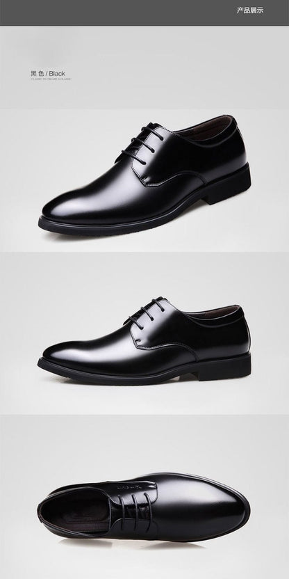 Men's Genuine Cowhide Leather Dress Shoes | Non-Slip Business Work Shoes Sizes 38–44 Men's Genuine Cowhide Leather Dress Shoes – Non-Slip Business & Work Shoes