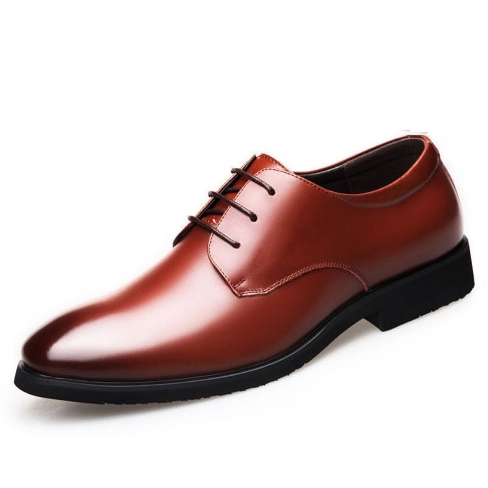 Men's Genuine Cowhide Leather Dress Shoes | Non-Slip Business Work Shoes Sizes 38–44 Men's Genuine Cowhide Leather Dress Shoes – Non-Slip Business & Work Shoes