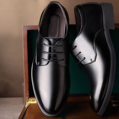 Men's Genuine Cowhide Leather Dress Shoes | Non-Slip Business Work Shoes Sizes 38–44 Men's Genuine Cowhide Leather Dress Shoes – Non-Slip Business & Work Shoes