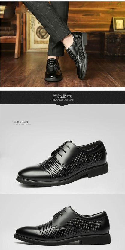 Men's Genuine Cowhide Leather Dress Shoes | Non-Slip Business Work Shoes Sizes 38–44 Men's Genuine Cowhide Leather Dress Shoes – Non-Slip Business & Work Shoes