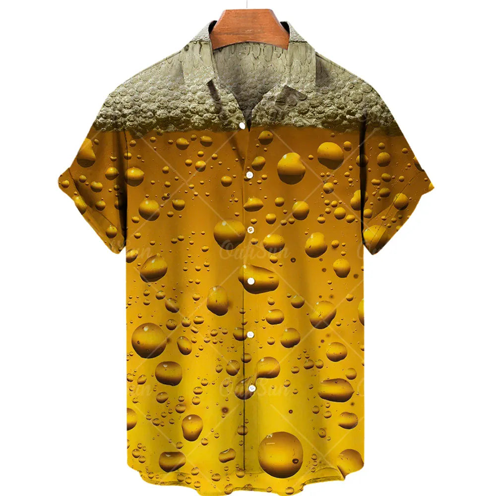 Men's Hawaiian Beach Shirt Casual Short Sleeve Summer Vacation | Wahooly Men's Hawaiian Beach Shirt – Casual Short Sleeve Button-Down for Summer, Vacation & Holiday