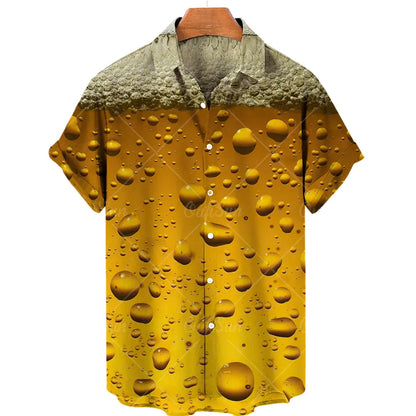 Men's Hawaiian Beach Shirt Casual Short Sleeve Summer Vacation | Wahooly Men's Hawaiian Beach Shirt – Casual Short Sleeve Button-Down for Summer, Vacation & Holiday