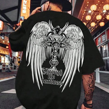 Men's Luxury Graphic Cotton T-Shirt Y2K Streetwear Designer Tee S-4XL | Wahooly Men's Luxury Graphic Cotton T-Shirt – Y2K Streetwear Style, Short Sleeve Designer Tee