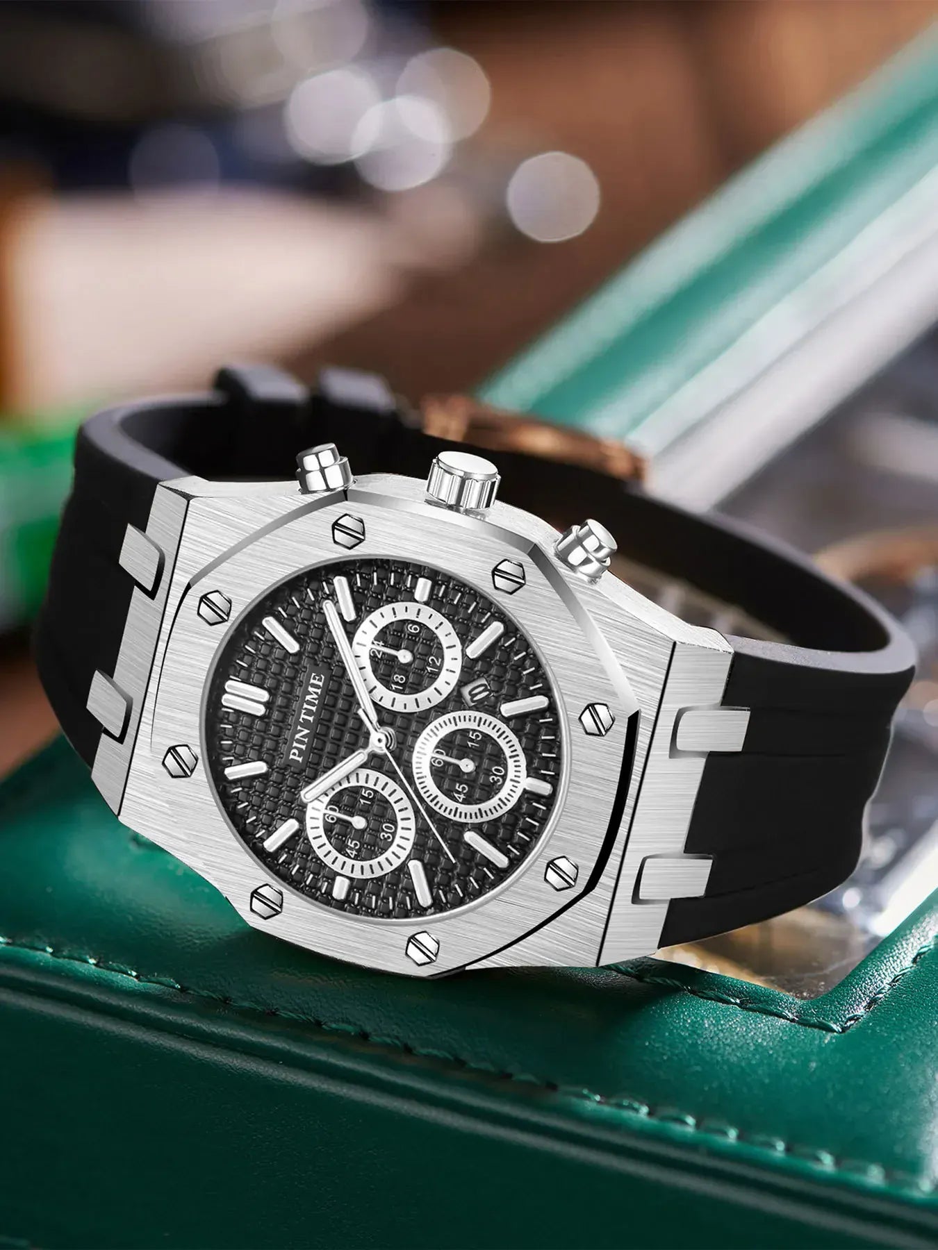 Men's Multi-Function Sports Watch | Waterproof 43mm Casual Dress Watch – 6 Colors Men's Multi-Function Sports Watch – Waterproof, 43mm Dial, 6 Color Options