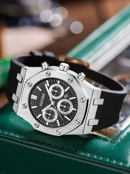 Men's Multi-Function Sports Watch | Waterproof 43mm Casual Dress Watch – 6 Colors Men's Multi-Function Sports Watch – Waterproof, 43mm Dial, 6 Color Options