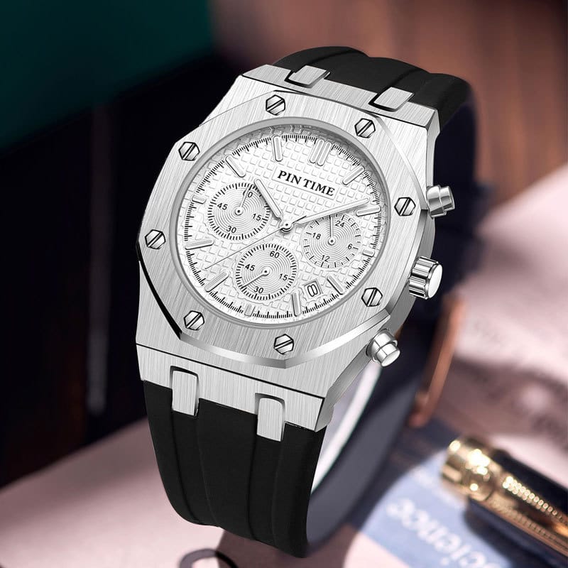 Men's Multi-Function Sports Watch | Waterproof 43mm Casual Dress Watch – 6 Colors Men's Multi-Function Sports Watch – Waterproof, 43mm Dial, 6 Color Options