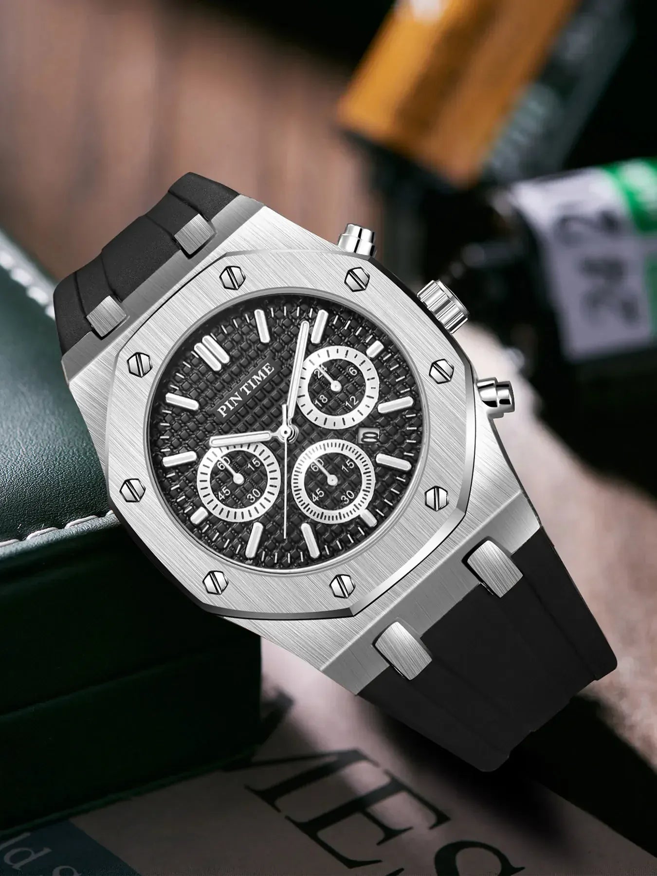 Men's Multi-Function Sports Watch | Waterproof 43mm Casual Dress Watch – 6 Colors Men's Multi-Function Sports Watch – Waterproof, 43mm Dial, 6 Color Options