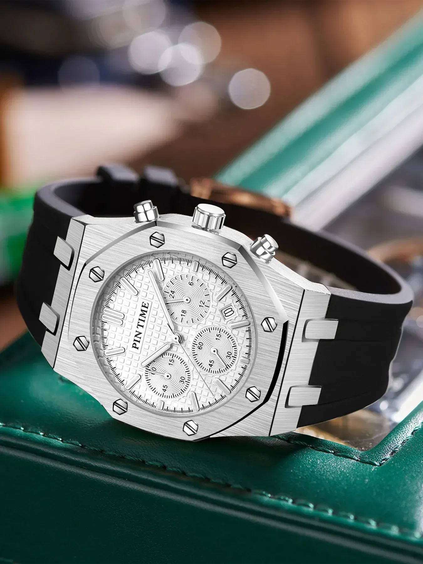 Men's Multi-Function Sports Watch | Waterproof 43mm Casual Dress Watch – 6 Colors Men's Multi-Function Sports Watch – Waterproof, 43mm Dial, 6 Color Options