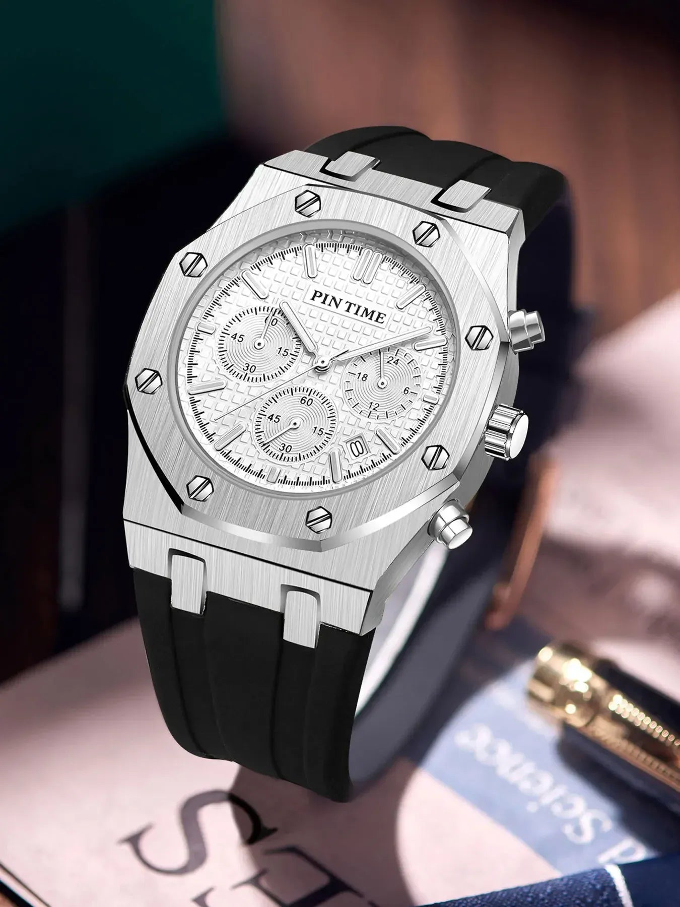 Men's Multi-Function Sports Watch | Waterproof 43mm Casual Dress Watch – 6 Colors Men's Multi-Function Sports Watch – Waterproof, 43mm Dial, 6 Color Options