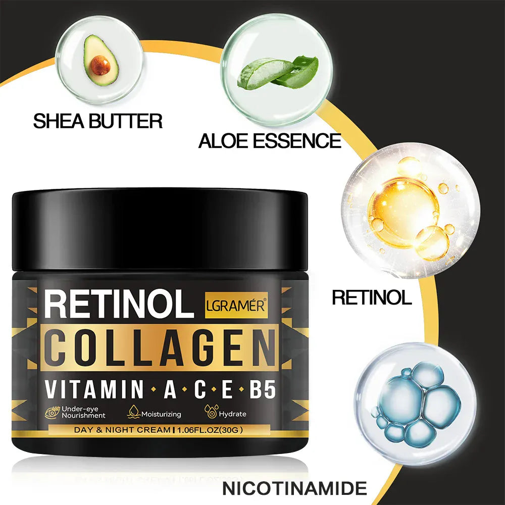 Men's Retinol Collagen Face Cream | Anti-Aging, Brightening & Hydration — Wahooly Men's Retinol Collagen Face Cream | Anti-Aging, Brightening & Deep Hydration | All Skin Types | 30g & 60g