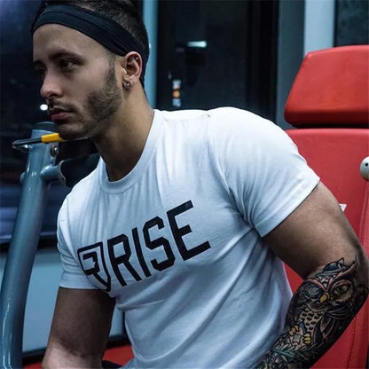 Men's Short Sleeve Muscle T-Shirt Casual Gym Fitness Workout Tee M-XXXL | Wahooly Men's Short Sleeve Muscle T-Shirt – Casual Gym Fitness Workout Tee for Daily Wear