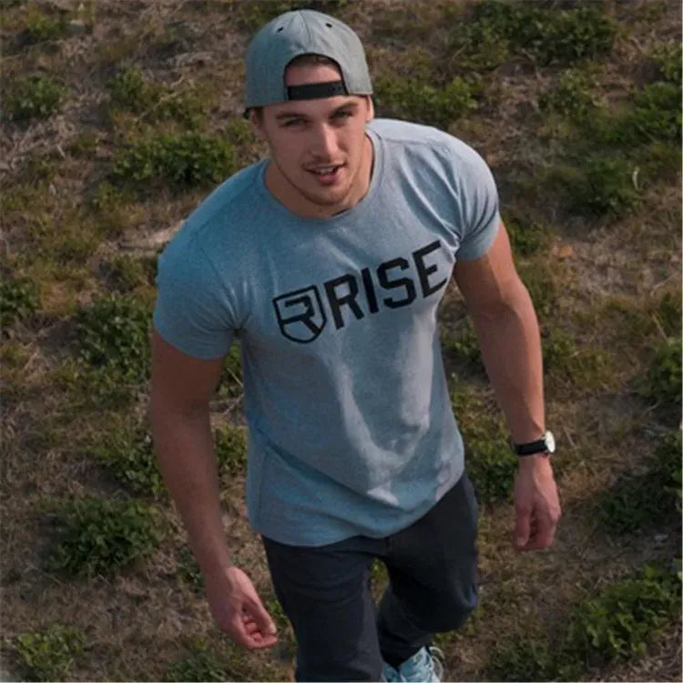 Men's Short Sleeve Muscle T-Shirt Casual Gym Fitness Workout Tee M-XXXL | Wahooly Men's Short Sleeve Muscle T-Shirt – Casual Gym Fitness Workout Tee for Daily Wear