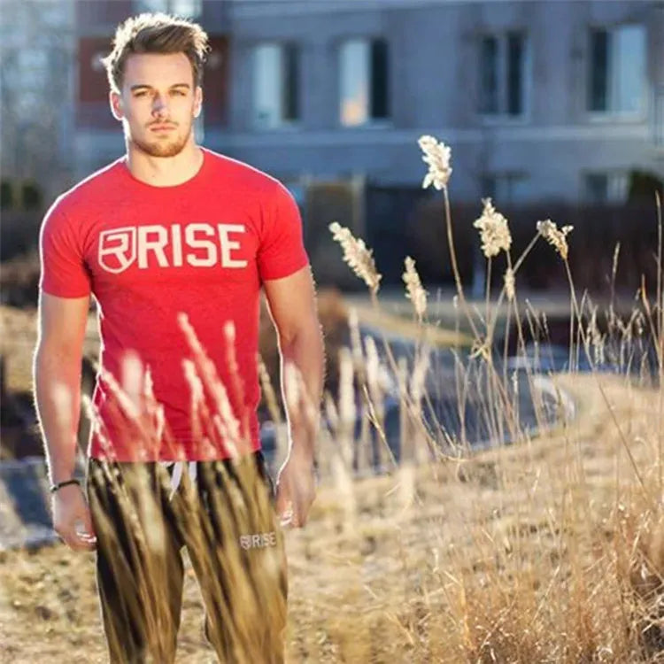 Men's Short Sleeve Muscle T-Shirt Casual Gym Fitness Workout Tee M-XXXL | Wahooly Men's Short Sleeve Muscle T-Shirt – Casual Gym Fitness Workout Tee for Daily Wear