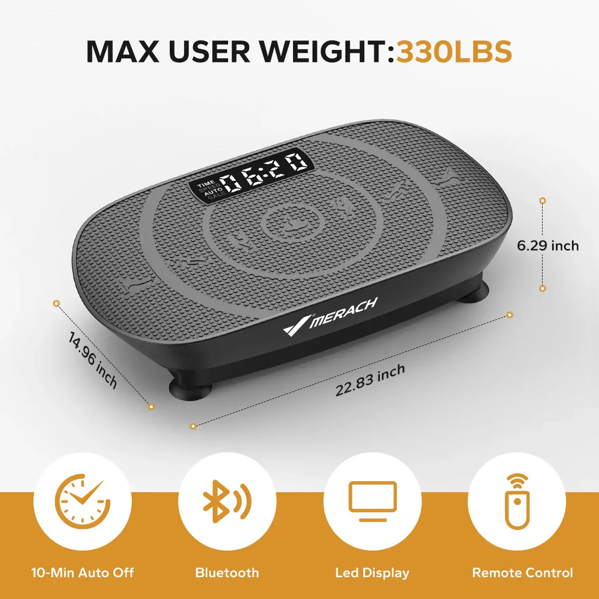 MERACH Vibration Plate Exercise Machine Whole Body Workout Power Vibrate Fitness Platform Vibration Plate Weight Loss & Shaping MERACH Vibration Plate Exercise Machine Whole Body Workout Power Vibrate Fitness Platform Vibration Plate Weight Loss & Shaping