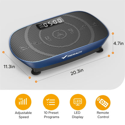 MERACH Vibration Plate Exercise Machine Whole Body Workout Power Vibrate Fitness Platform Vibration Plate Weight Loss & Shaping MERACH Vibration Plate Exercise Machine Whole Body Workout Power Vibrate Fitness Platform Vibration Plate Weight Loss & Shaping