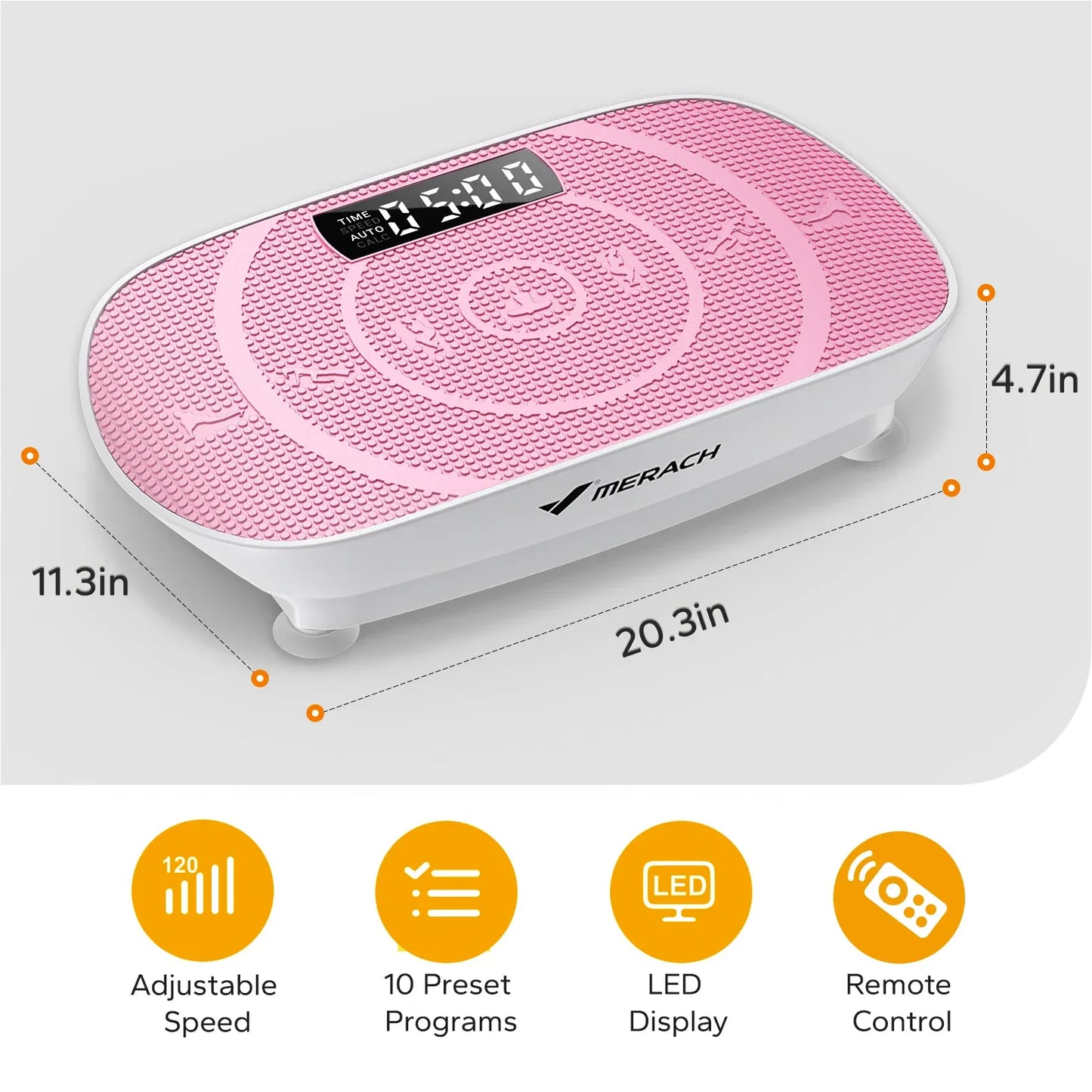 MERACH Vibration Plate Exercise Machine Whole Body Workout Power Vibrate Fitness Platform Vibration Plate Weight Loss & Shaping MERACH Vibration Plate Exercise Machine Whole Body Workout Power Vibrate Fitness Platform Vibration Plate Weight Loss & Shaping