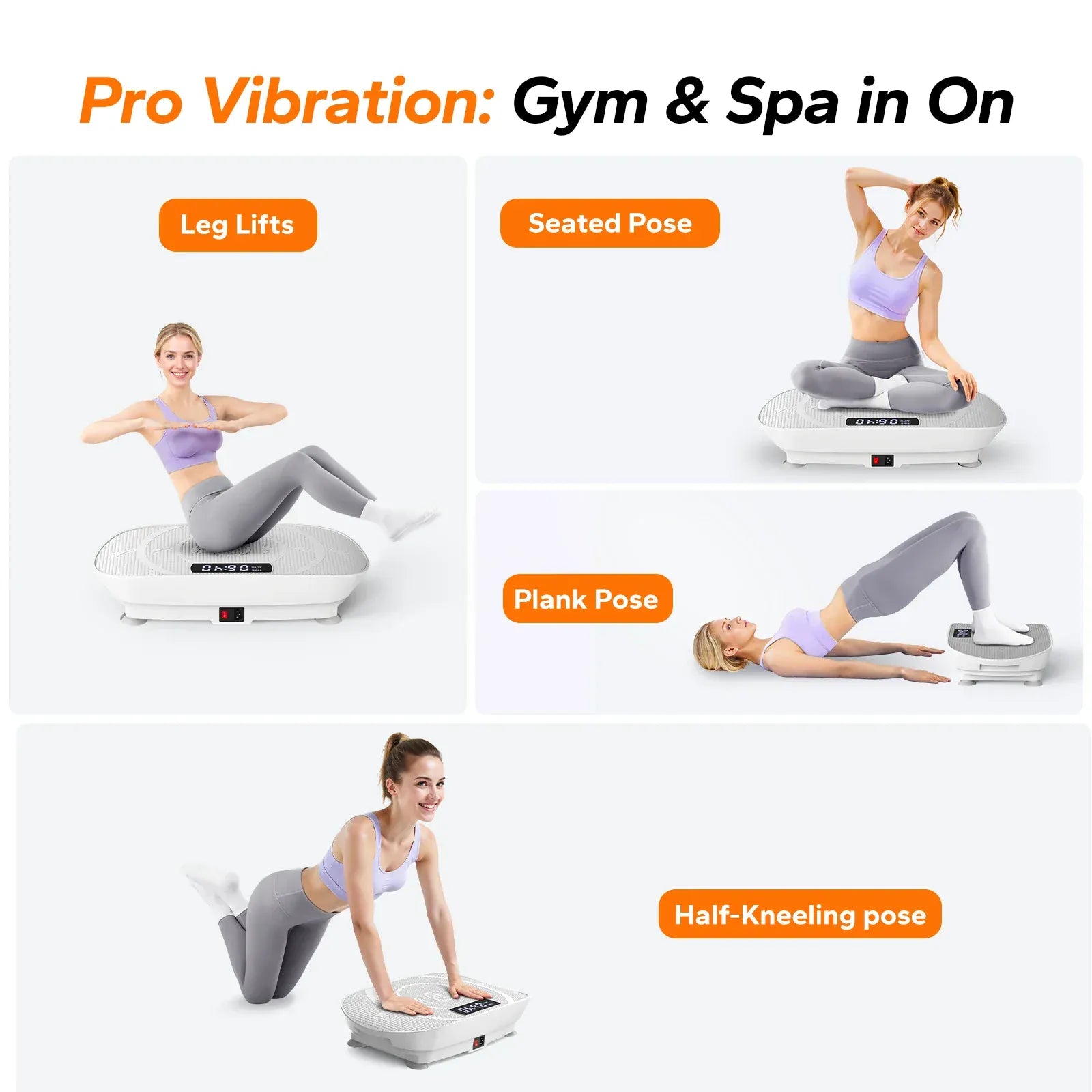 MERACH Vibration Plate Exercise Machine Whole Body Workout Power Vibrate Fitness Platform Vibration Plate Weight Loss & Shaping MERACH Vibration Plate Exercise Machine Whole Body Workout Power Vibrate Fitness Platform Vibration Plate Weight Loss & Shaping