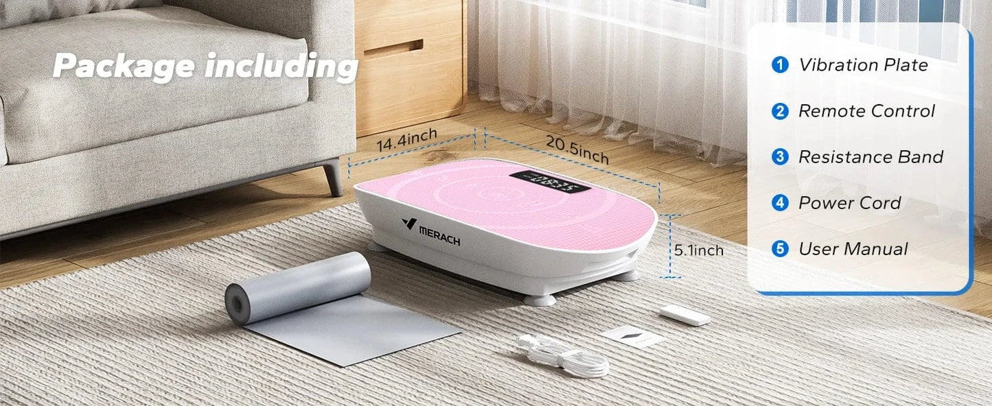 MERACH Vibration Plate Exercise Machine Whole Body Workout Power Vibrate Fitness Platform Vibration Plate Weight Loss & Shaping MERACH Vibration Plate Exercise Machine Whole Body Workout Power Vibrate Fitness Platform Vibration Plate Weight Loss & Shaping