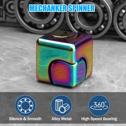 Metal Cube Spinner Fidget Toy - Premium 3D Puzzle for Stress Relief Metal Cube Spinner Fidget Toy - Premium 3D Puzzle Gyro for Stress Relief & Focus