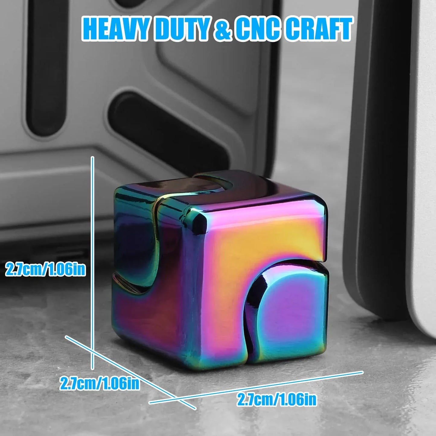 Metal Cube Spinner Fidget Toy - Premium 3D Puzzle for Stress Relief Metal Cube Spinner Fidget Toy - Premium 3D Puzzle Gyro for Stress Relief & Focus