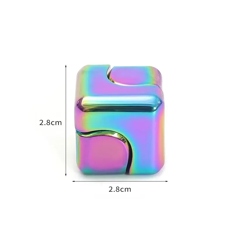 Metal Cube Spinner Fidget Toy - Premium 3D Puzzle for Stress Relief Metal Cube Spinner Fidget Toy - Premium 3D Puzzle Gyro for Stress Relief & Focus