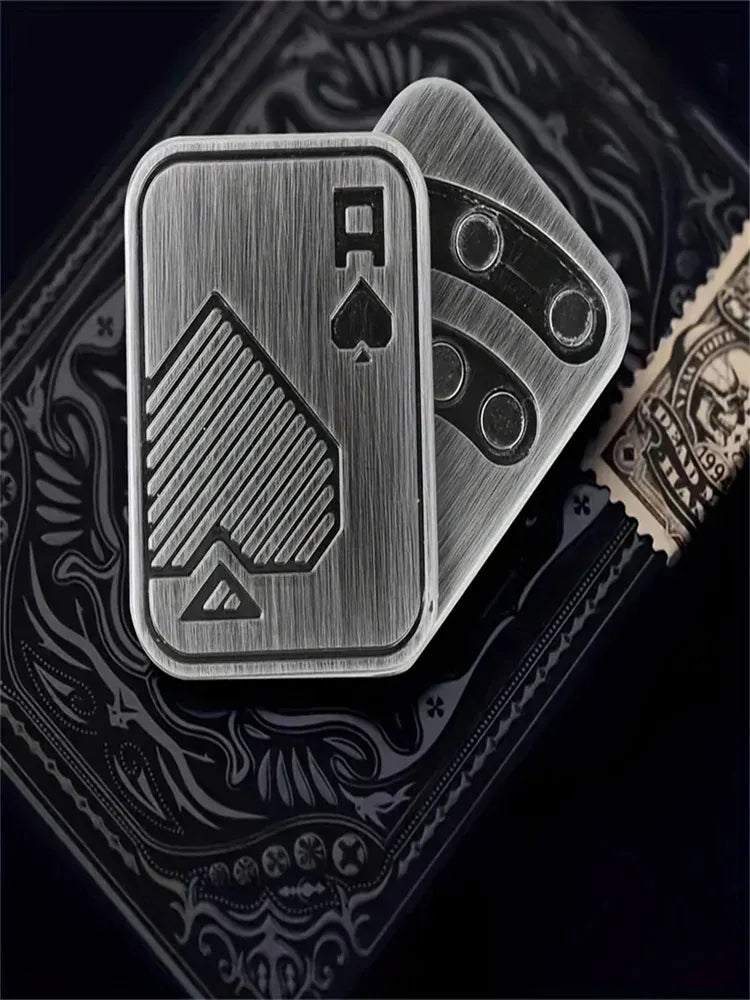 Metal Haptic Coin Fidget Slider | Poker Card Push Desk Toy Metal Haptic Coin Fidget Slider | Poker Card Push Desk Toy