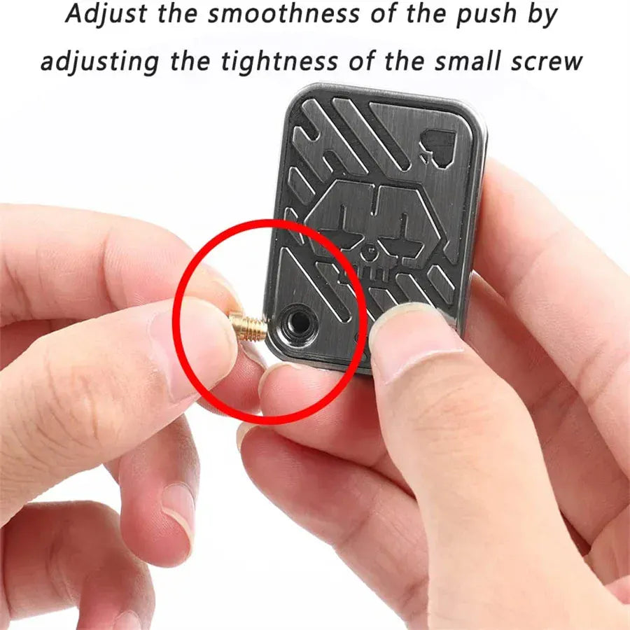 Metal Haptic Coin Fidget Slider | Poker Card Push Desk Toy Metal Haptic Coin Fidget Slider | Poker Card Push Desk Toy