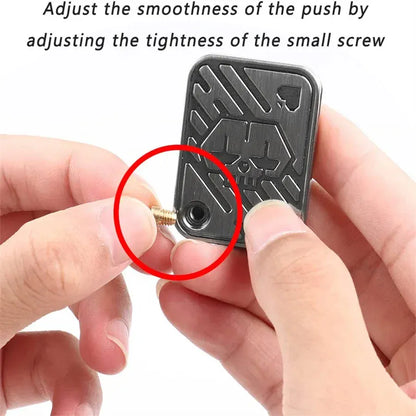 Metal Haptic Coin Fidget Slider | Poker Card Push Desk Toy Metal Haptic Coin Fidget Slider | Poker Card Push Desk Toy