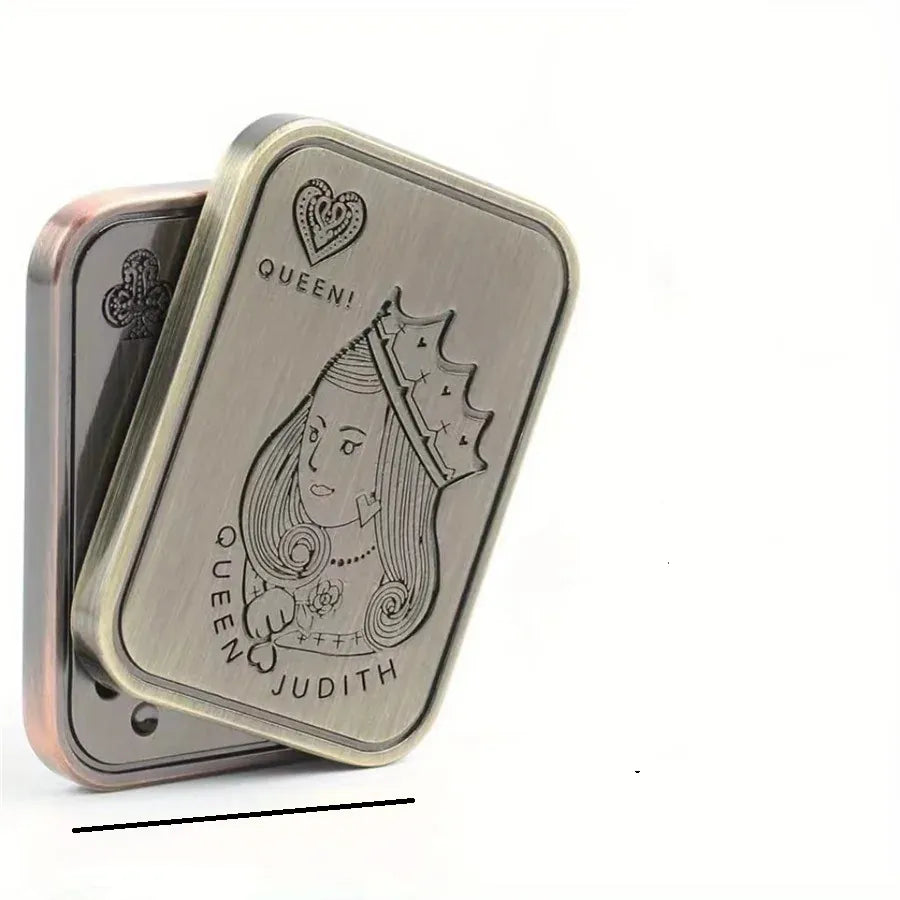Metal Haptic Coin Fidget Slider | Poker Card Push Desk Toy Metal Haptic Coin Fidget Slider | Poker Card Push Desk Toy