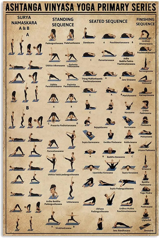 Metal Poster Plaque Ashtanga Vinyasa Yoga Knowledge Poster, Yoga Wall Art, Yoga Print, Yoga Poses Poster, Yoga Decor, Chakra Pos Metal Poster Plaque Ashtanga Vinyasa Yoga Knowledge Poster, Yoga Wall Art, Yoga Print, Yoga Poses Poster, Yoga Decor, Chakra Pos