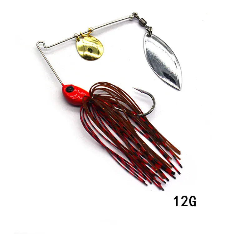 Metal Spinner Spoon Wobbler Lure 12g 17g Pike Bass – Wahooly Metal Spinner Spoon Wobbler Lure – 12g & 17g Spinnerbait for Pike & Bass