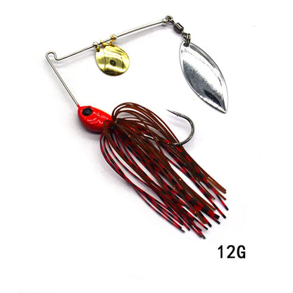 Metal Spinner Spoon Wobbler Lure 12g 17g Pike Bass – Wahooly Metal Spinner Spoon Wobbler Lure – 12g & 17g Spinnerbait for Pike & Bass