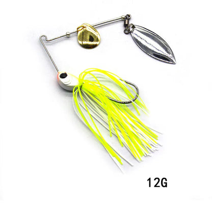Metal Spinner Spoon Wobbler Lure 12g 17g Pike Bass – Wahooly Metal Spinner Spoon Wobbler Lure – 12g & 17g Spinnerbait for Pike & Bass