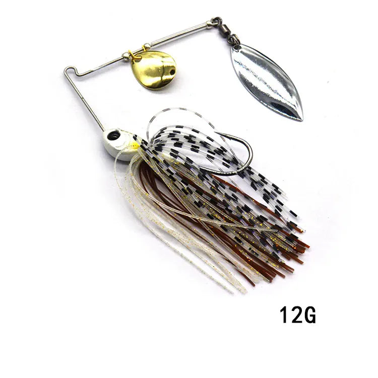 Metal Spinner Spoon Wobbler Lure 12g 17g Pike Bass – Wahooly Metal Spinner Spoon Wobbler Lure – 12g & 17g Spinnerbait for Pike & Bass
