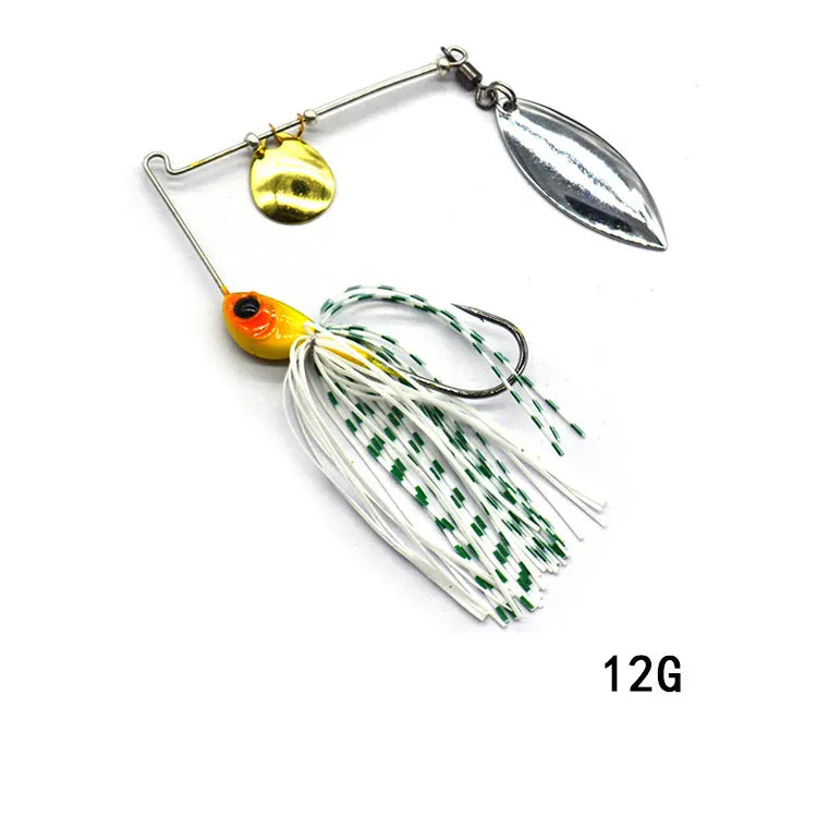 Metal Spinner Spoon Wobbler Lure 12g 17g Pike Bass – Wahooly Metal Spinner Spoon Wobbler Lure – 12g & 17g Spinnerbait for Pike & Bass