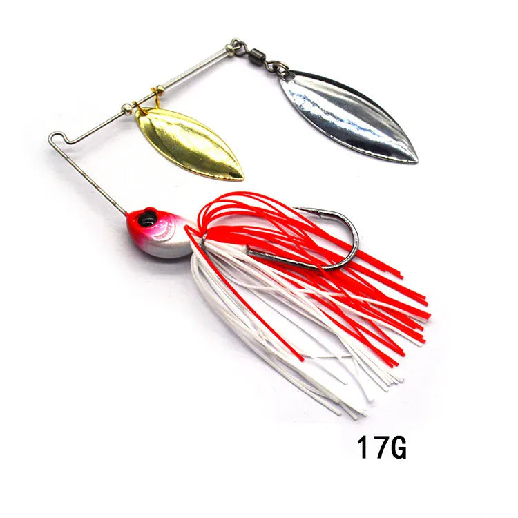 Metal Spinner Spoon Wobbler Lure 12g 17g Pike Bass – Wahooly Metal Spinner Spoon Wobbler Lure – 12g & 17g Spinnerbait for Pike & Bass
