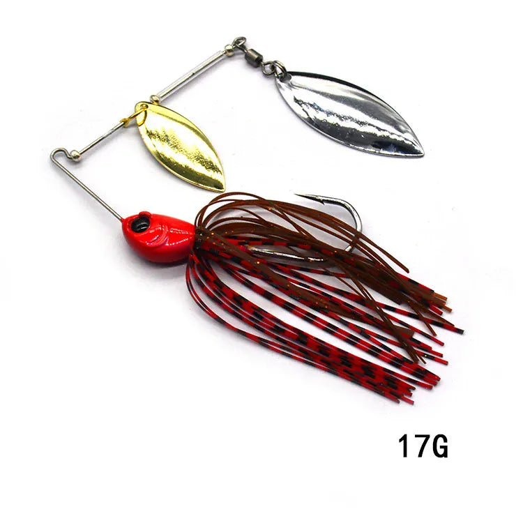 Metal Spinner Spoon Wobbler Lure 12g 17g Pike Bass – Wahooly Metal Spinner Spoon Wobbler Lure – 12g & 17g Spinnerbait for Pike & Bass