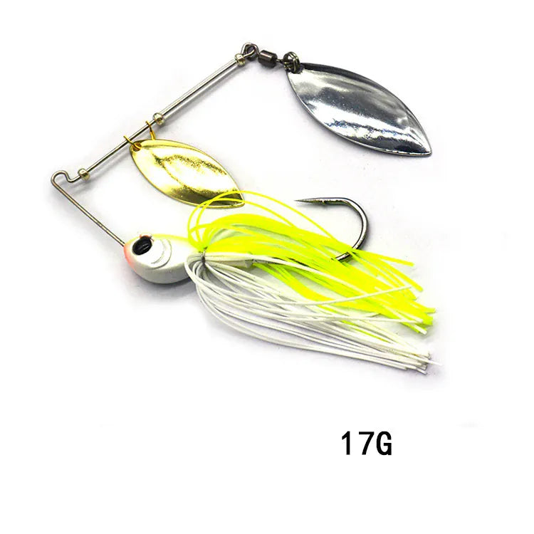 Metal Spinner Spoon Wobbler Lure 12g 17g Pike Bass – Wahooly Metal Spinner Spoon Wobbler Lure – 12g & 17g Spinnerbait for Pike & Bass