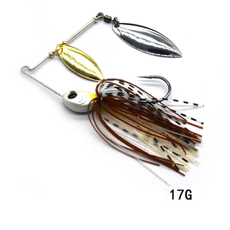 Metal Spinner Spoon Wobbler Lure 12g 17g Pike Bass – Wahooly Metal Spinner Spoon Wobbler Lure – 12g & 17g Spinnerbait for Pike & Bass