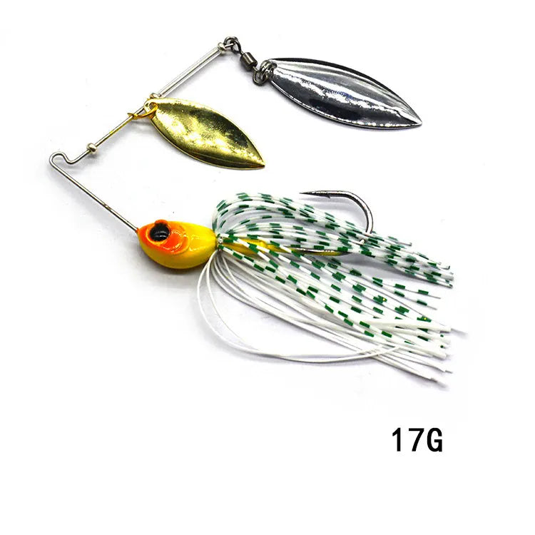 Metal Spinner Spoon Wobbler Lure 12g 17g Pike Bass – Wahooly Metal Spinner Spoon Wobbler Lure – 12g & 17g Spinnerbait for Pike & Bass