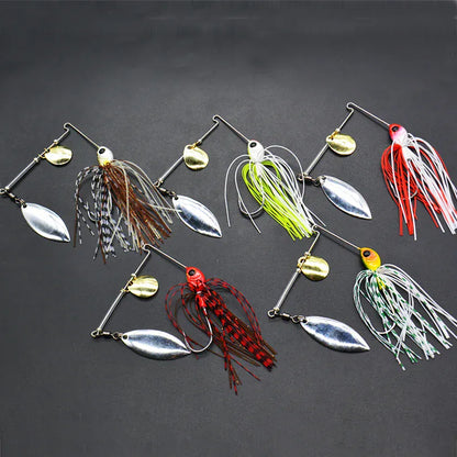 Metal Spinner Spoon Wobbler Lure 12g 17g Pike Bass – Wahooly Metal Spinner Spoon Wobbler Lure – 12g & 17g Spinnerbait for Pike & Bass