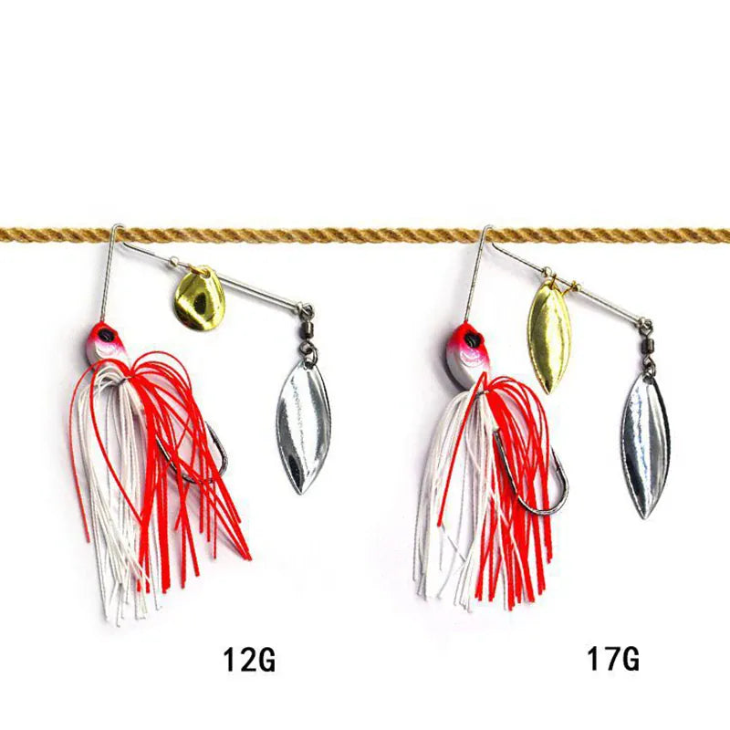 Metal Spinner Spoon Wobbler Lure 12g 17g Pike Bass – Wahooly Metal Spinner Spoon Wobbler Lure – 12g & 17g Spinnerbait for Pike & Bass