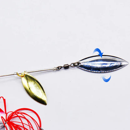 Metal Spinner Spoon Wobbler Lure 12g 17g Pike Bass – Wahooly Metal Spinner Spoon Wobbler Lure – 12g & 17g Spinnerbait for Pike & Bass