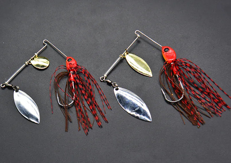 Metal Spinner Spoon Wobbler Lure 12g 17g Pike Bass – Wahooly Metal Spinner Spoon Wobbler Lure – 12g & 17g Spinnerbait for Pike & Bass