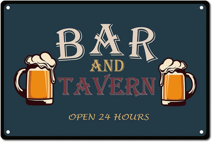 Vintage Beer Metal Sign - Retro Tin Poster Bar Pub Décor | Wahooly Metal Tin Poster Beer Metal Sign Decorative Plaque Retro Plate Wall Decor Bar Pub Club Man Cave Dad's Garage Workshop Poster