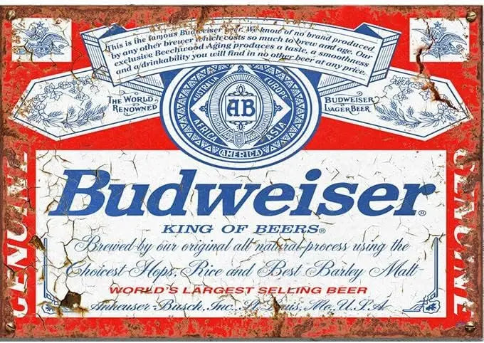 Vintage Beer Metal Sign - Retro Tin Poster Bar Pub Décor | Wahooly Metal Tin Poster Beer Metal Sign Decorative Plaque Retro Plate Wall Decor Bar Pub Club Man Cave Dad's Garage Workshop Poster