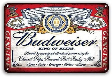 Vintage Beer Metal Sign - Retro Tin Poster Bar Pub Décor | Wahooly Metal Tin Poster Beer Metal Sign Decorative Plaque Retro Plate Wall Decor Bar Pub Club Man Cave Dad's Garage Workshop Poster