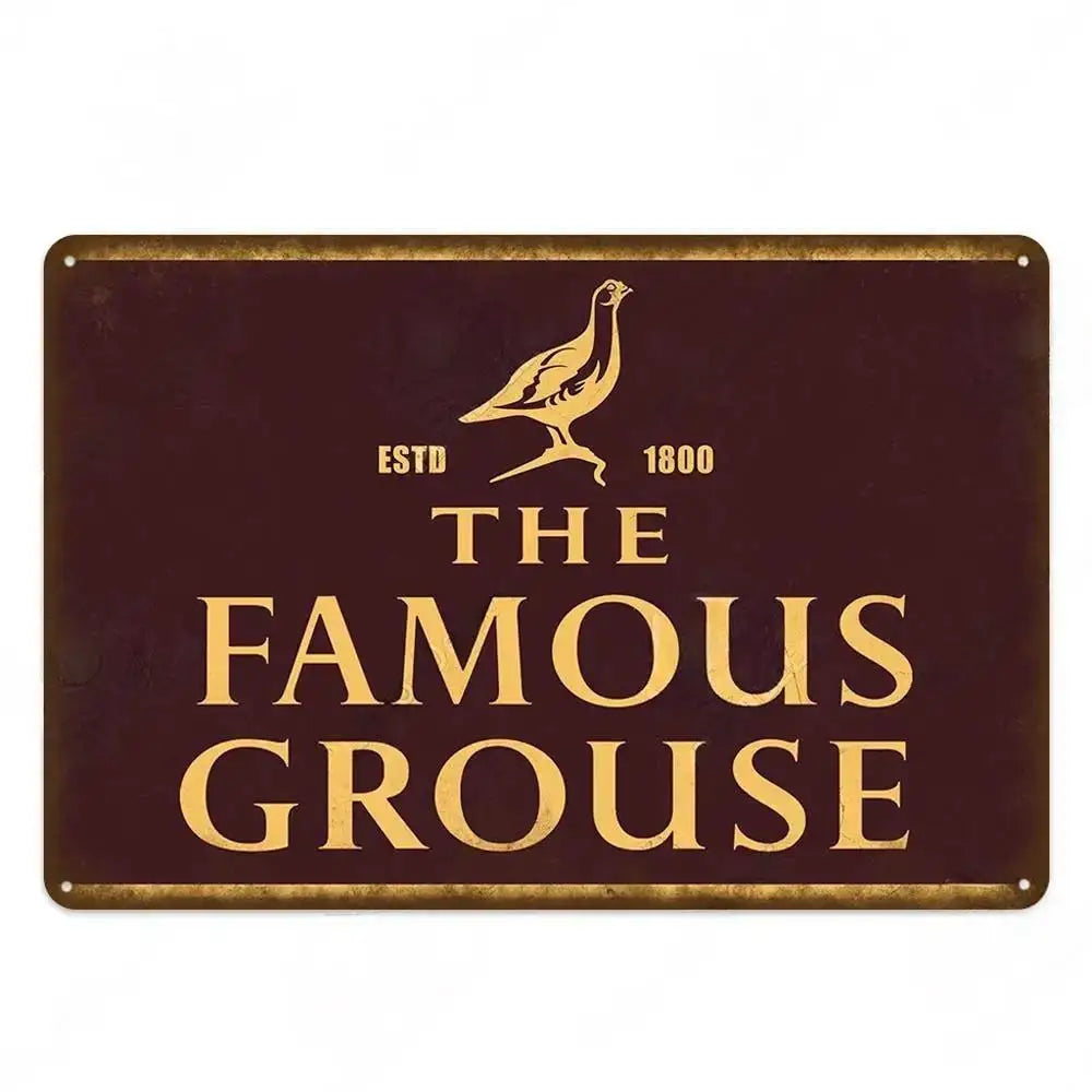 Vintage Beer Metal Sign - Retro Tin Poster Bar Pub Décor | Wahooly Metal Tin Poster Beer Metal Sign Decorative Plaque Retro Plate Wall Decor Bar Pub Club Man Cave Dad's Garage Workshop Poster